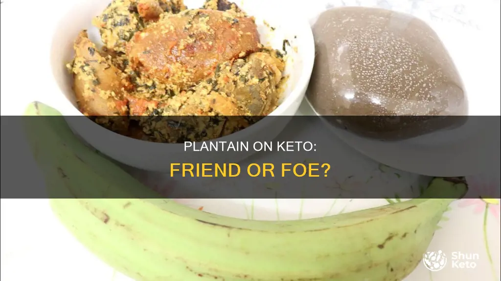 is plantain allowed on keto