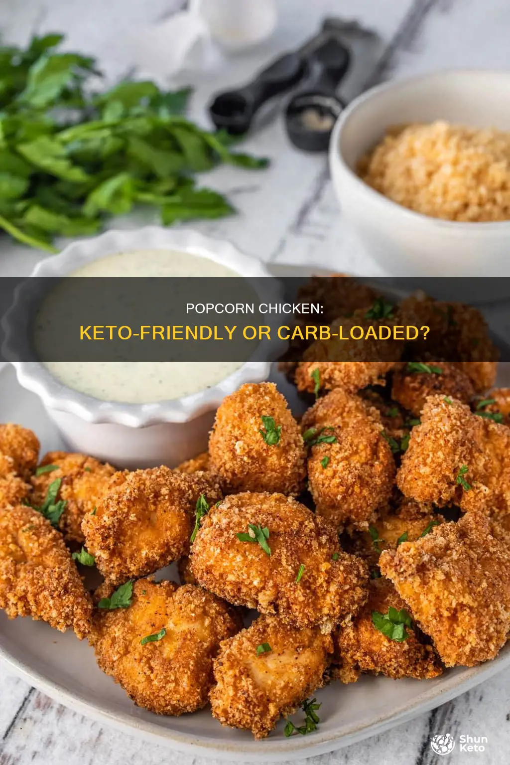 is popcorn chicken keto