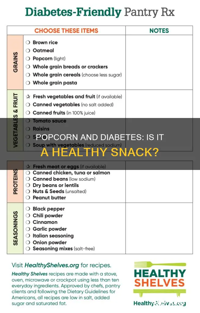 is popcorn ok on a diabetic diet