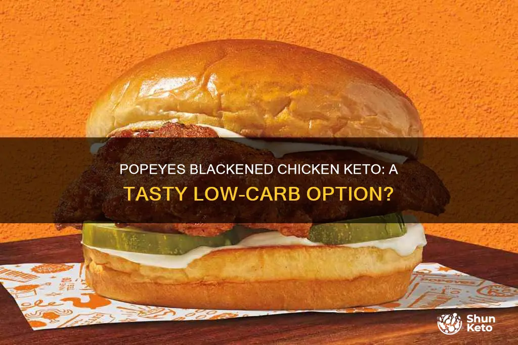 is popeyes blackened chicken keto