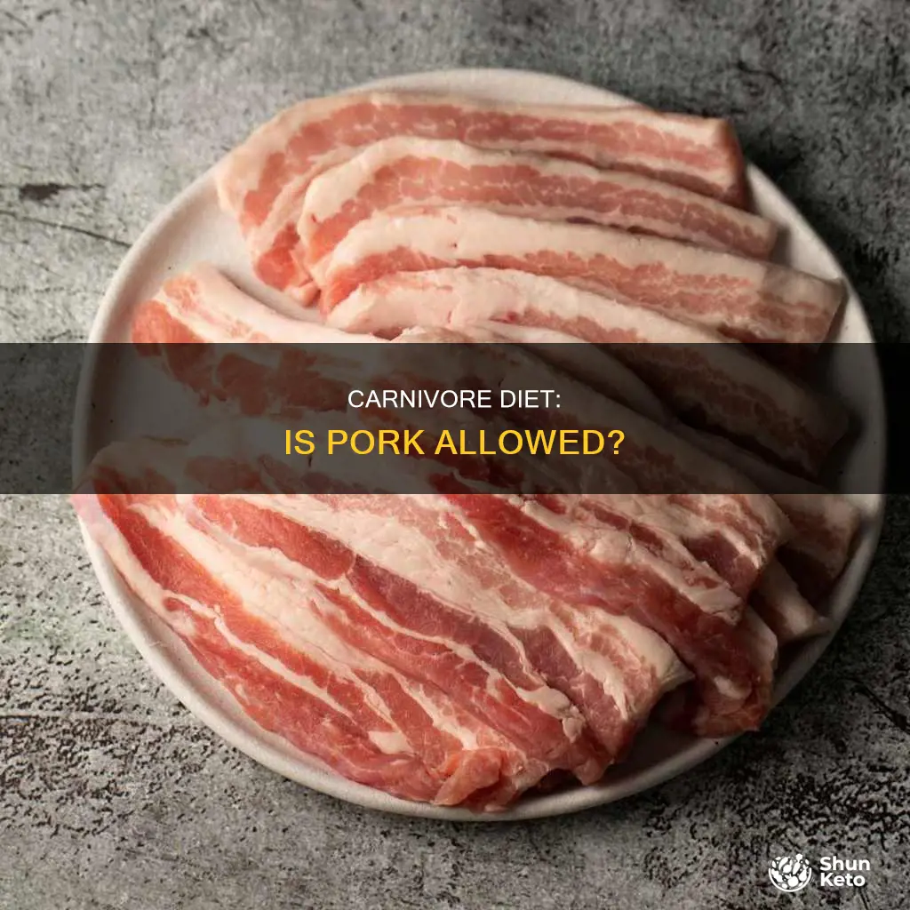 is pork allowed on cani carnivore diet