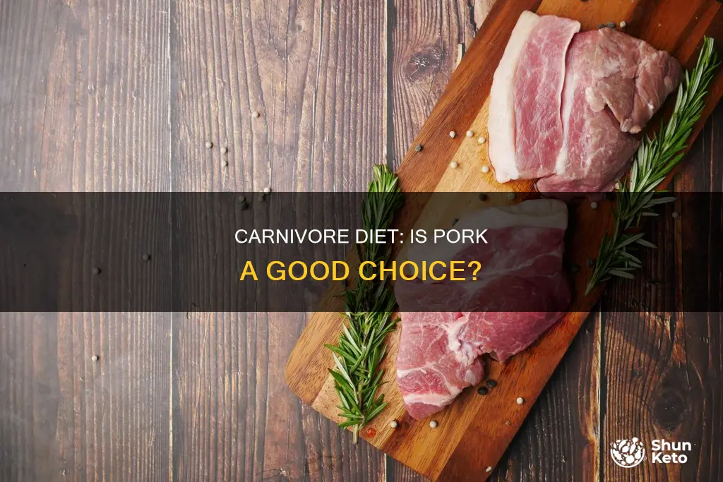 is pork part of the carnivore diet