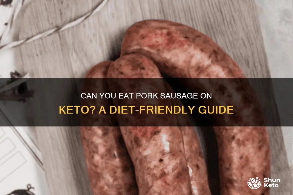 is pork sausage ok on keto diet