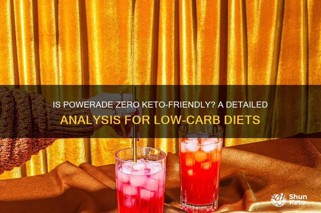 is powerade zero keto