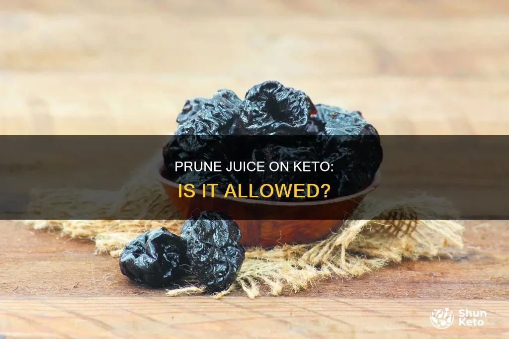 is prune juice allow on kato diet