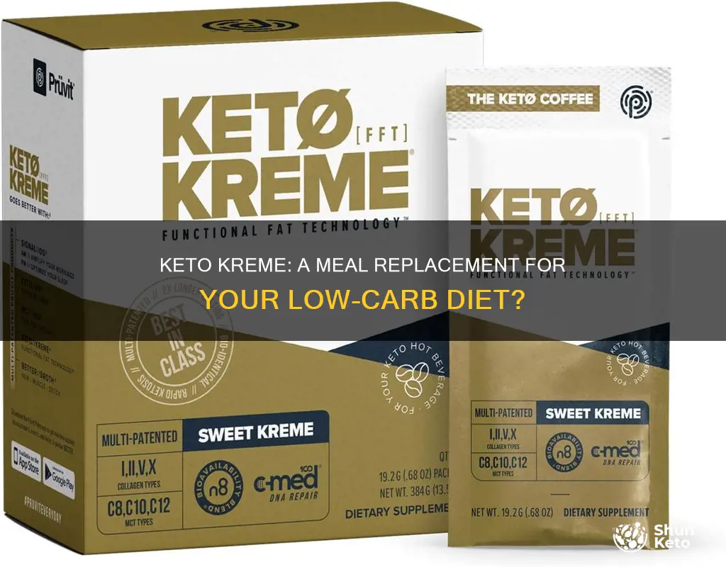 is pruvit keto kreme a meal replacement