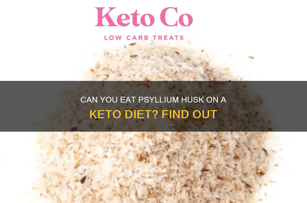 is psyllium husk allowed on keto diet
