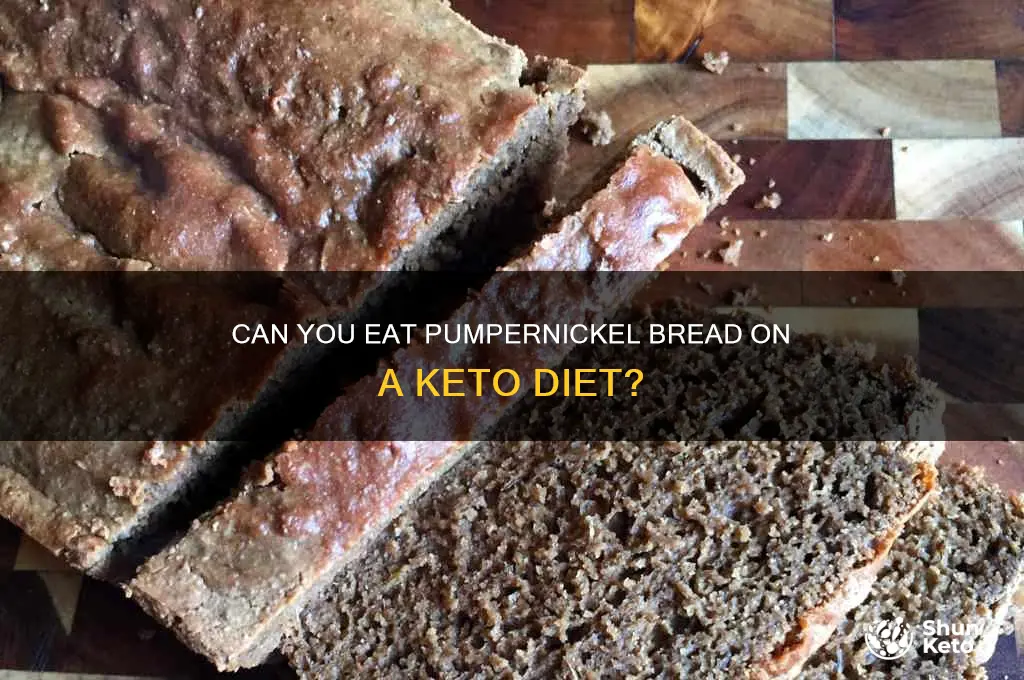 is pumpernickel bread allowed on keto diet