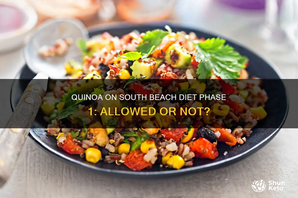 is quinoa allowed on phase 1 of south beach diet