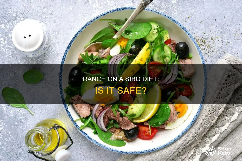 is ranch allowed to be on sibo diet