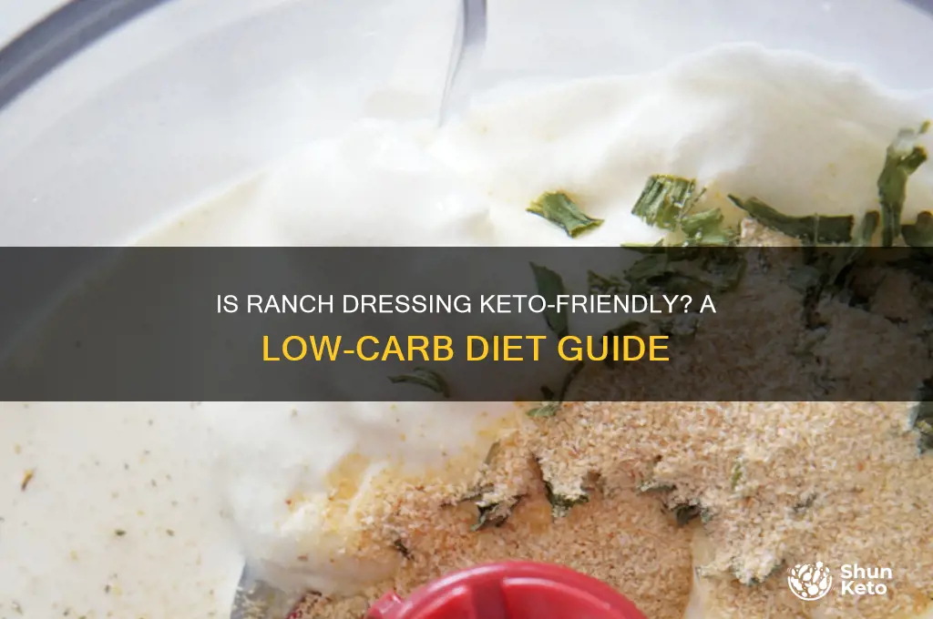is ranch dressing keto