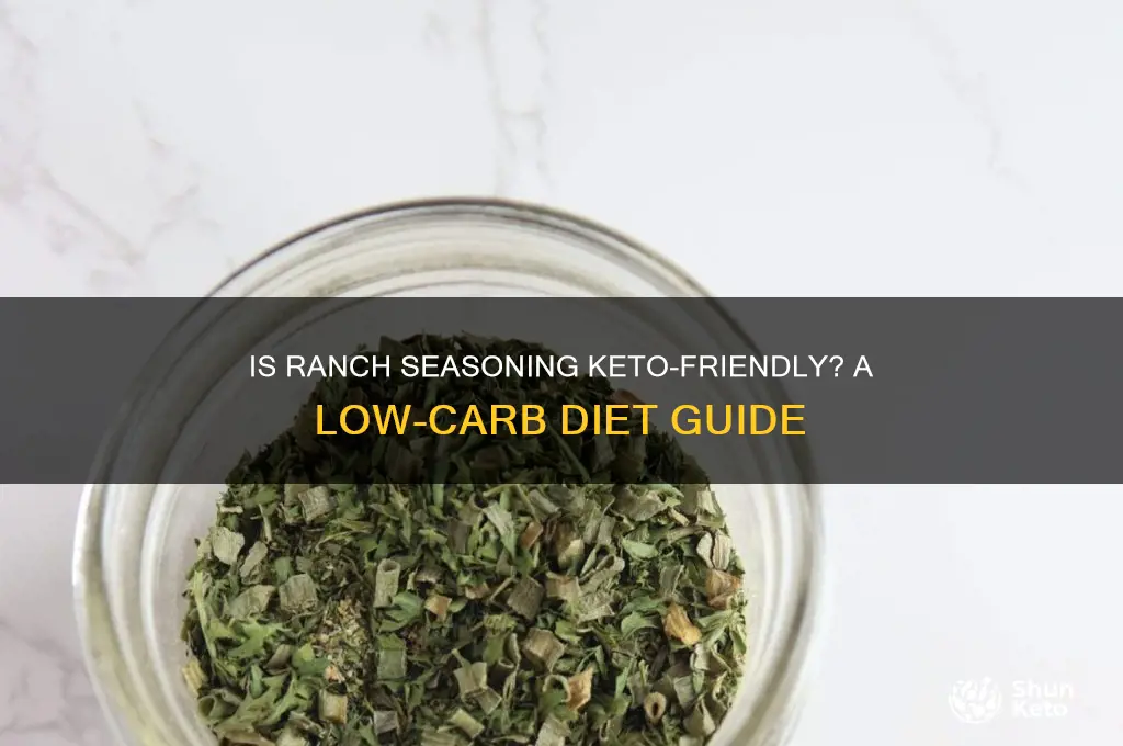 is ranch seasoning keto