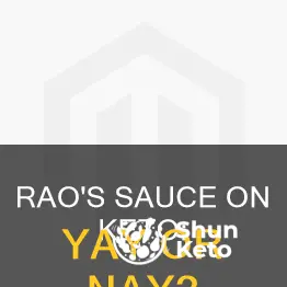 is rao sauce keto