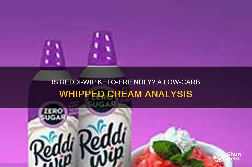 is reddi whip keto