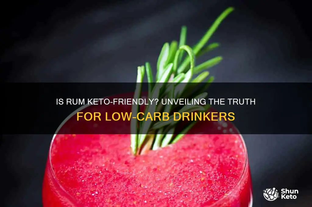 is rum keto