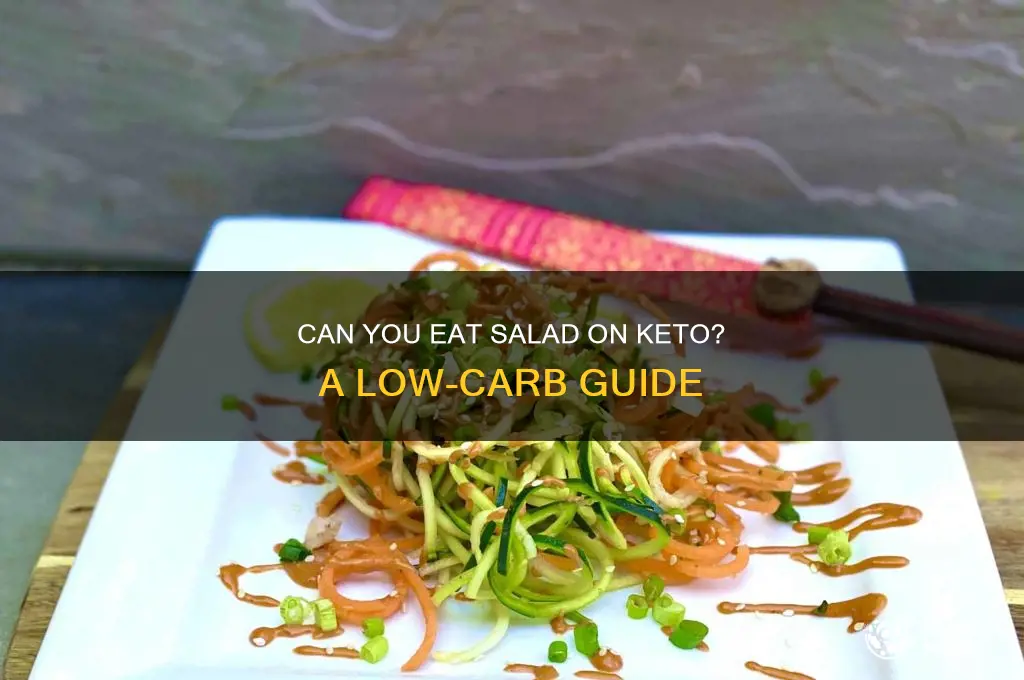 is salad good to eat on keto