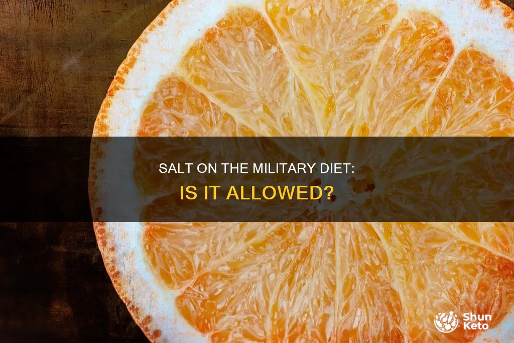 is salt allowed on military diet
