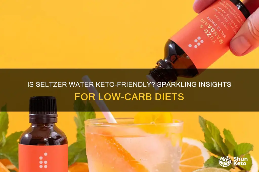 is seltzer water ok on keto diet