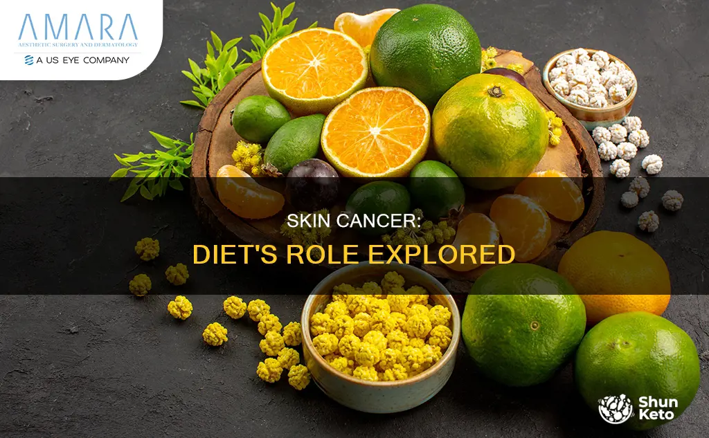 is skin cancer caused by diet