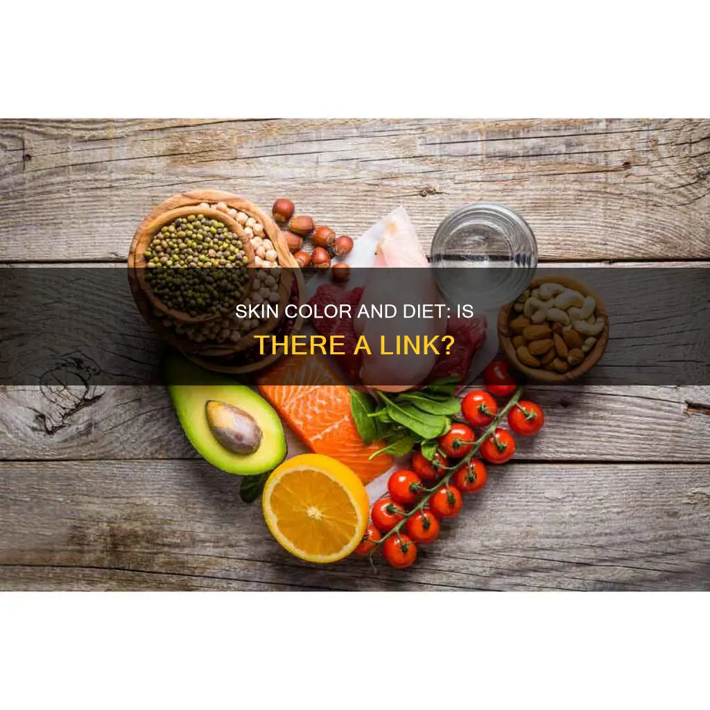 is skin color related to the type of diet