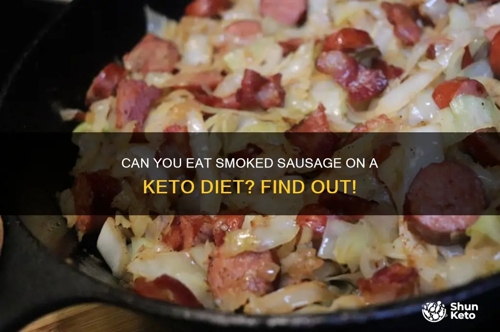 is smoked sausage on keto diet