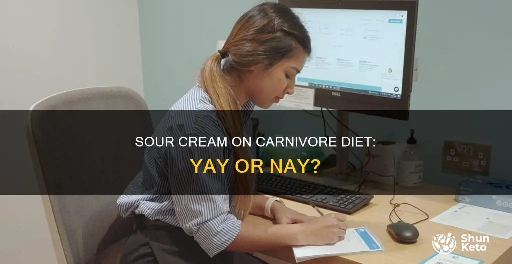 is sour cream ok on carnivore diet