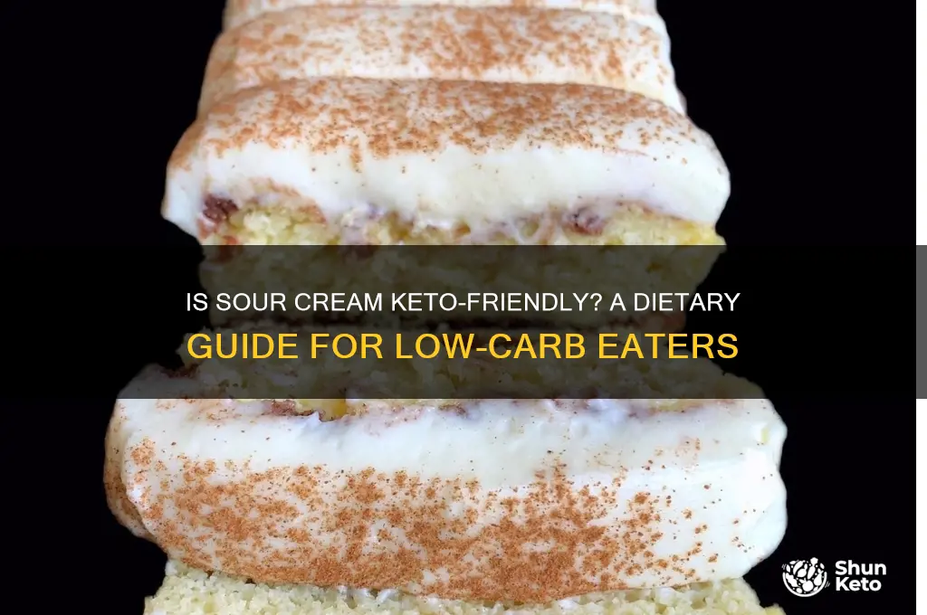 is sour cream pk on the keto diet
