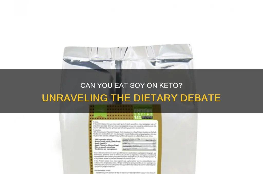 is soy allowed in keto diet