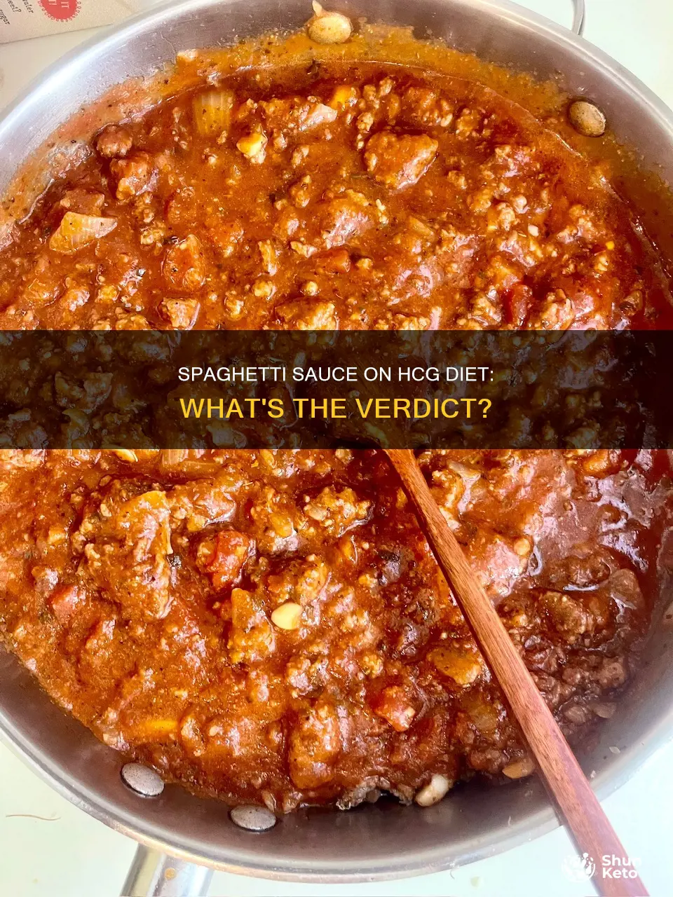 is spagetti sauce allowed on the hcg diet