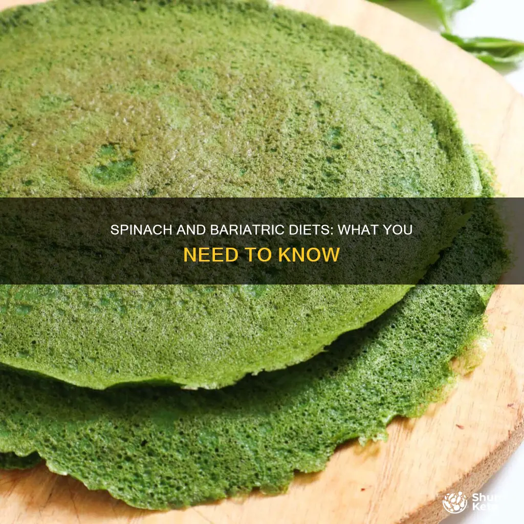 is spinach allowed on a bariatric diet
