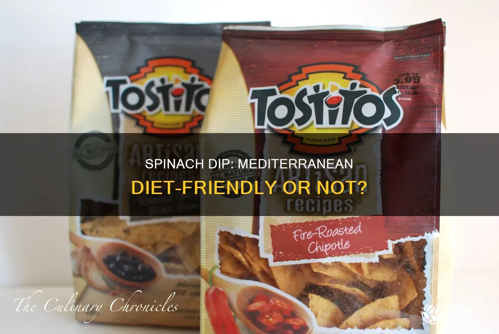 is spinach dip ok to have on a mediterranean diet