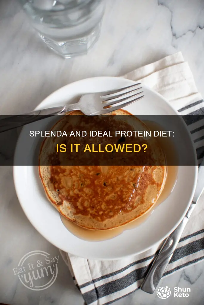 is splenda allowed on ideal protein diet