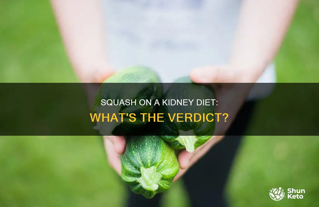 is squash allowed on a kidney diet