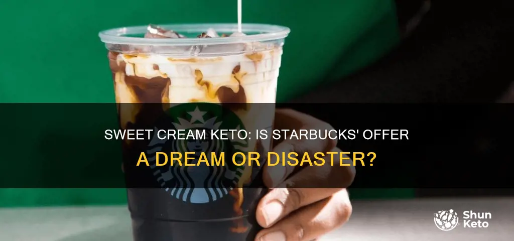 is starbucks sweet cream keto