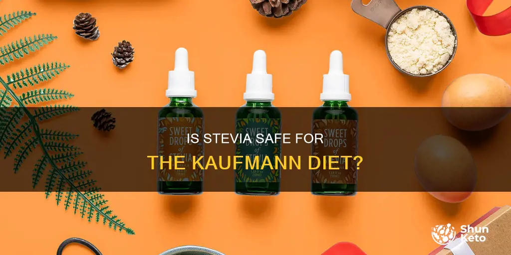 is stevia allowed on kaufmann diet