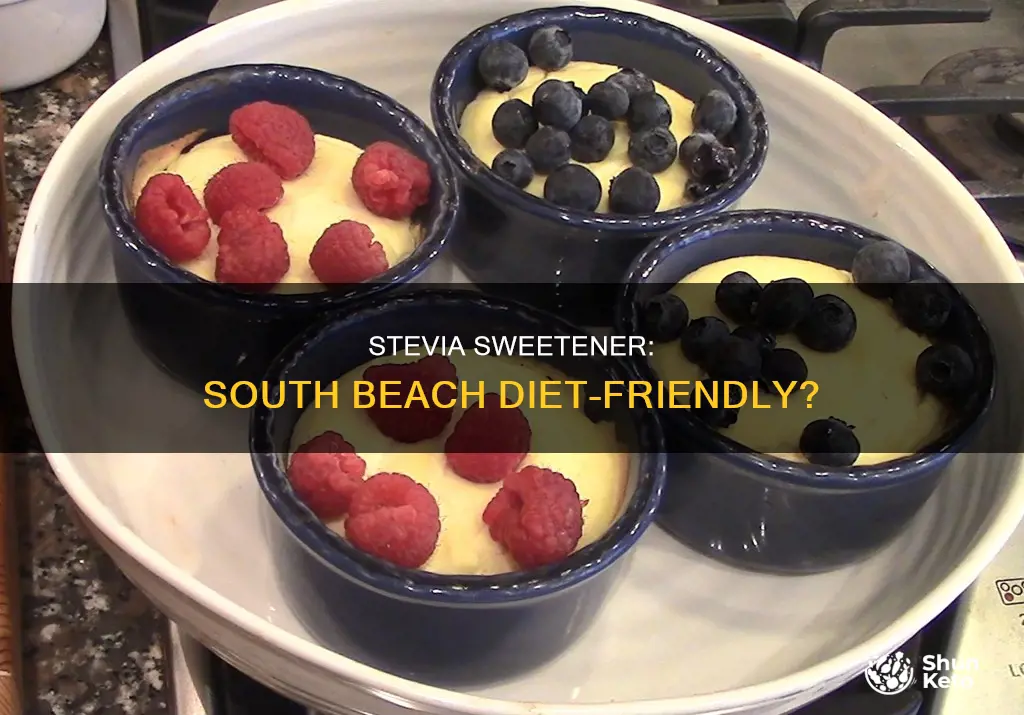 is stevia allowed on south beach diet