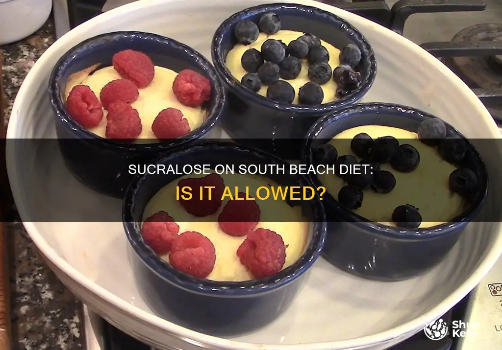 is sucralose allowed on south beach diet