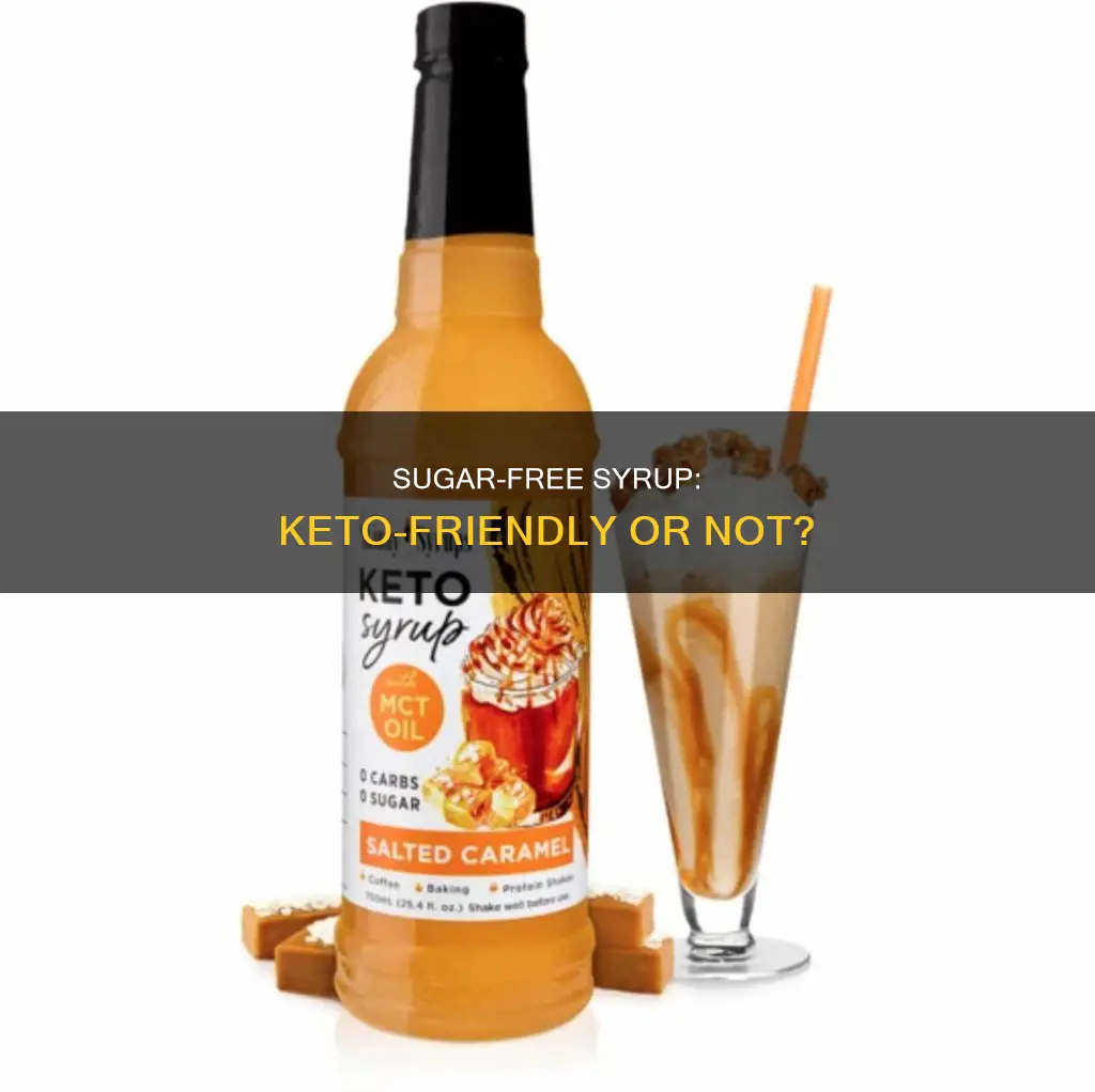 is sugar fee syrup keto