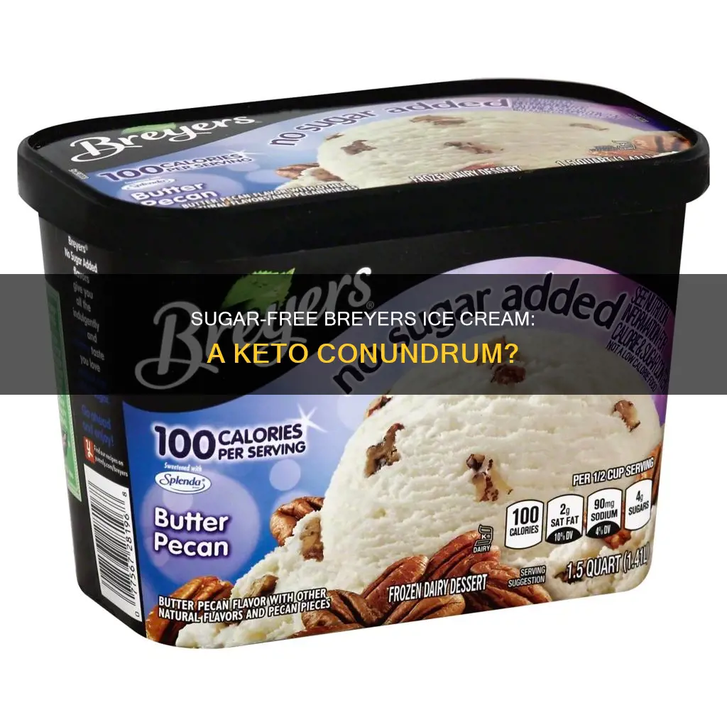 is sugar free breyers ice cream keto