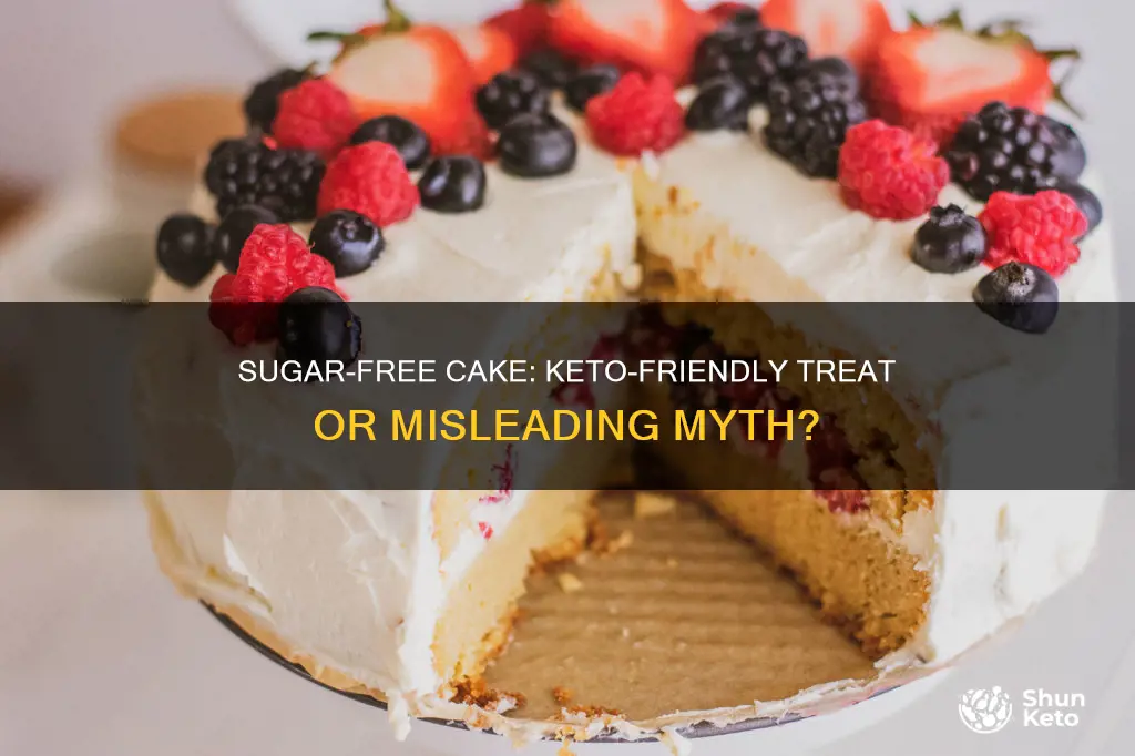 is sugar free cake keto