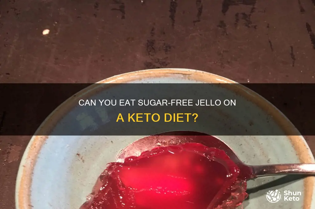 is sugar free jello allowed on keto diet