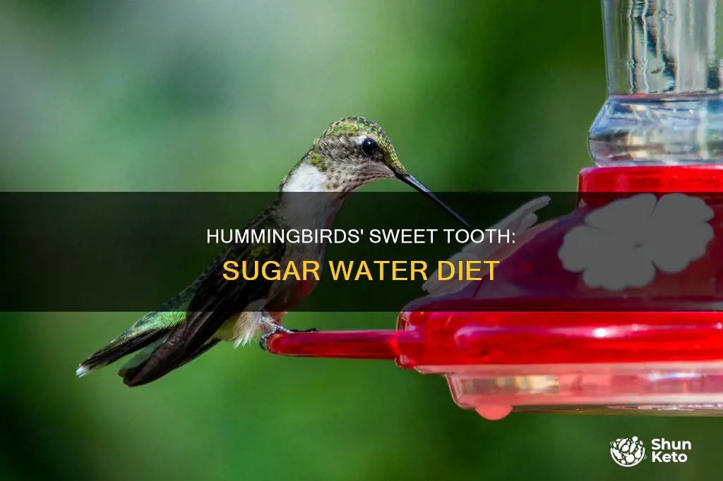 is sugar water a part of hummingbird diet
