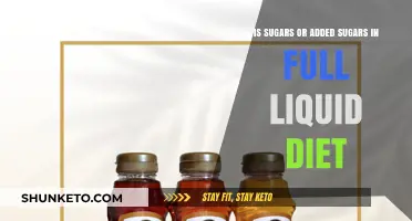 Liquid Diets: Sugar and Added Sugars