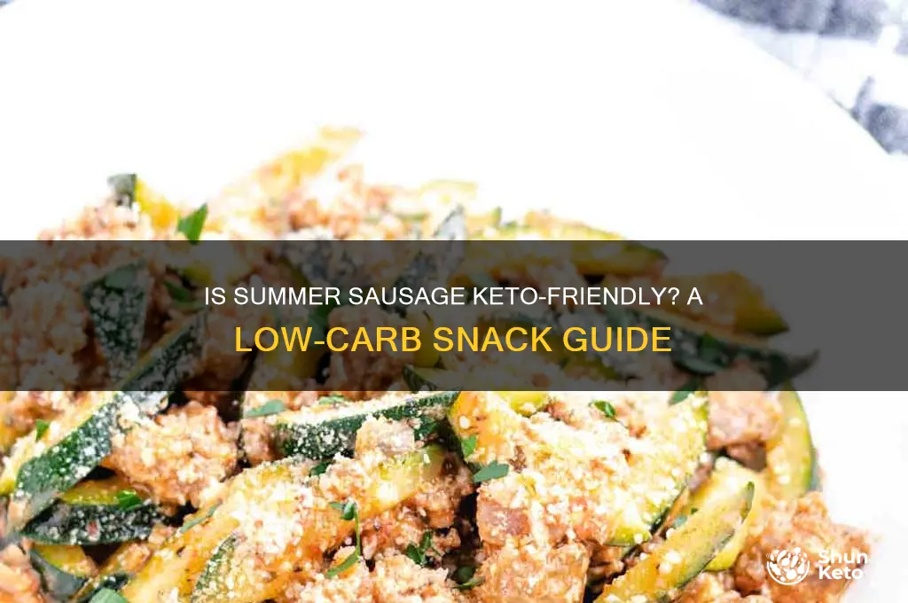 is summer sausage keto