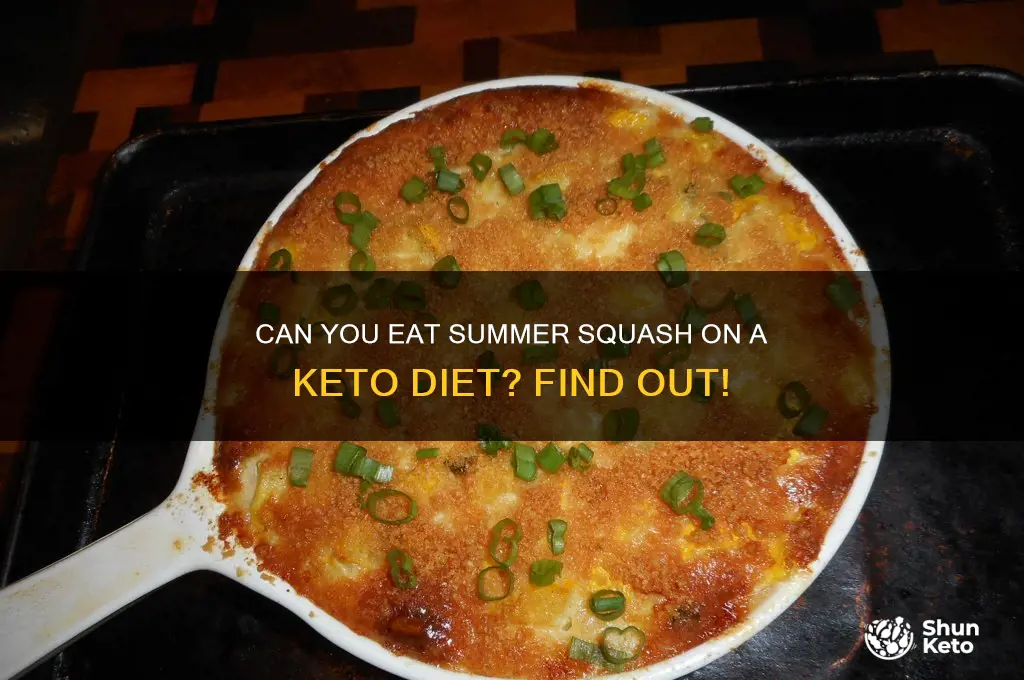 is summer squash on keto diet