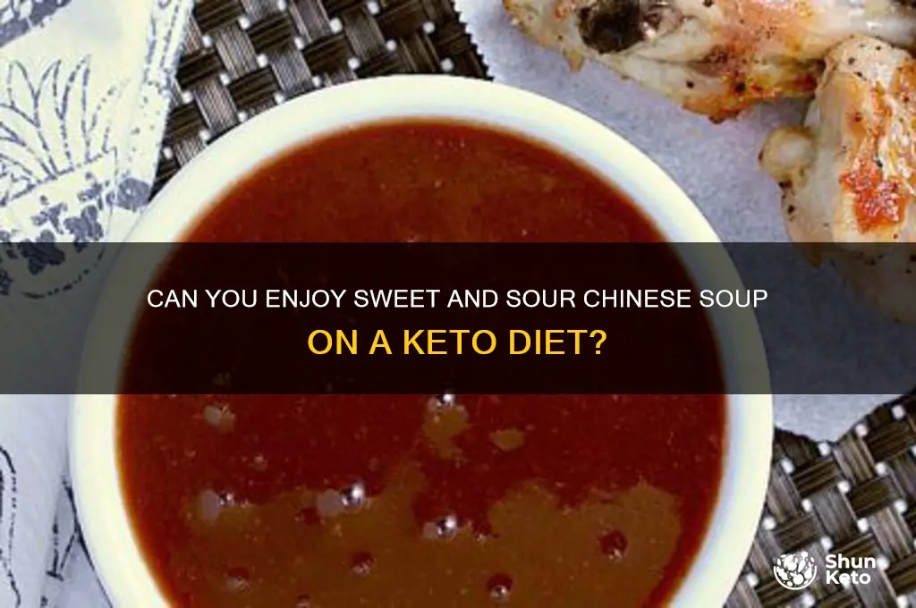 is sweet and sour chinese shoup on the keto diet