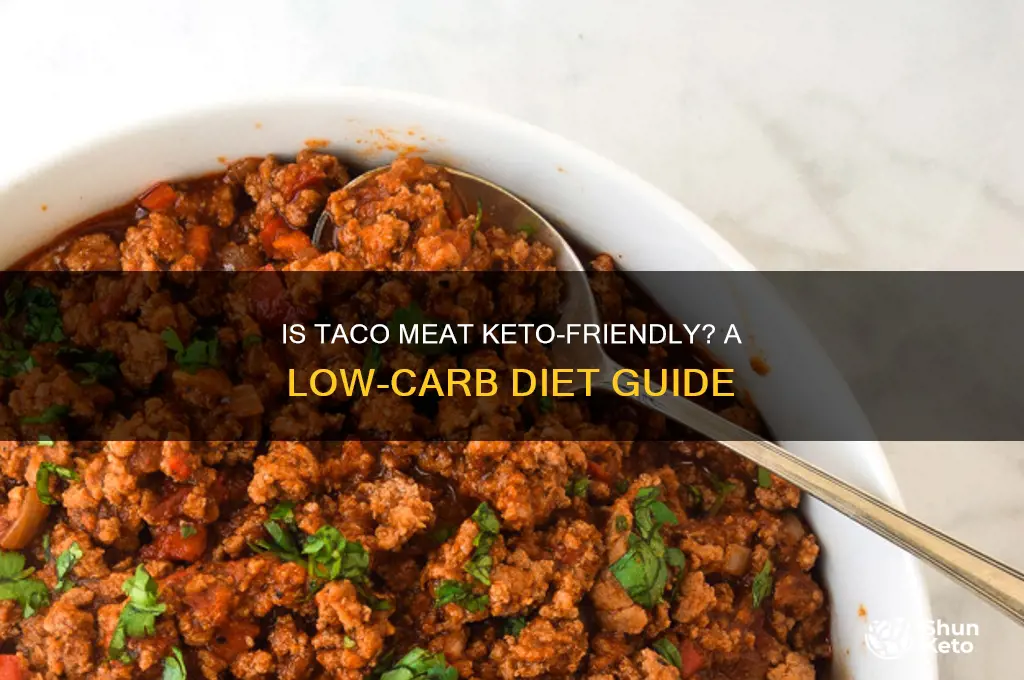 is taco meat keto