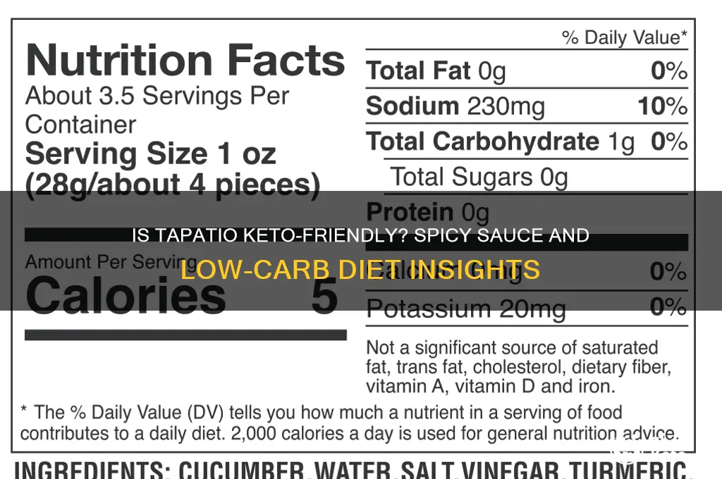 is tapatio keto