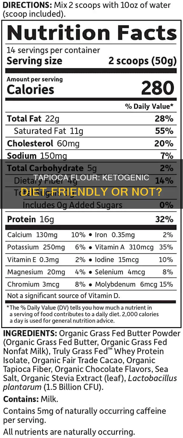 is tapioca flour on the ketogenic diet