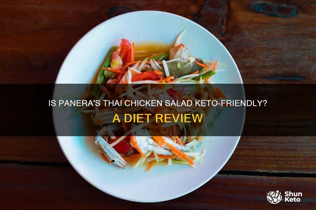 is thai chicken salad from panera ok on keto diet